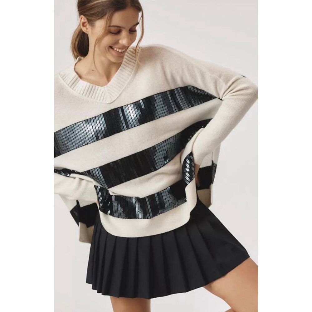 Anthropologie Maeve 100% cashmere sweater E25 Sm